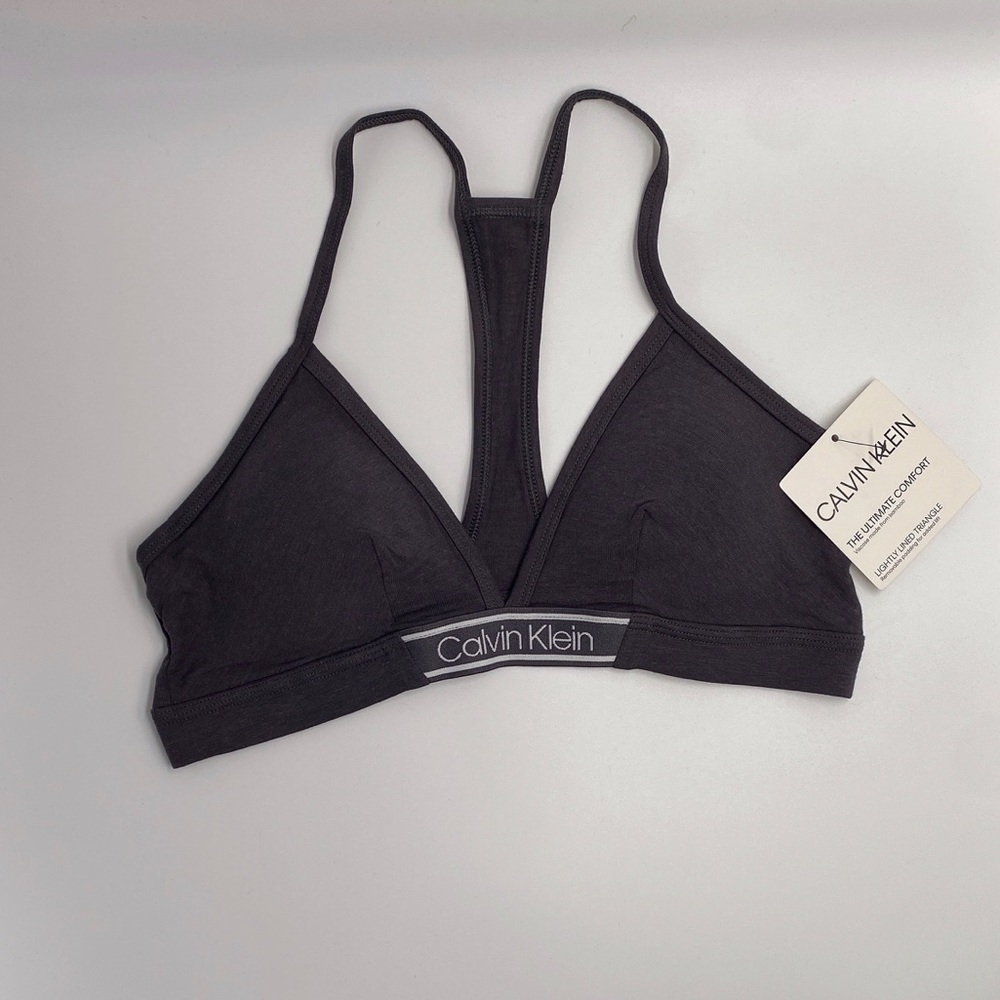 NWT Calvin Klein Ultimate Padded Bralette Grey